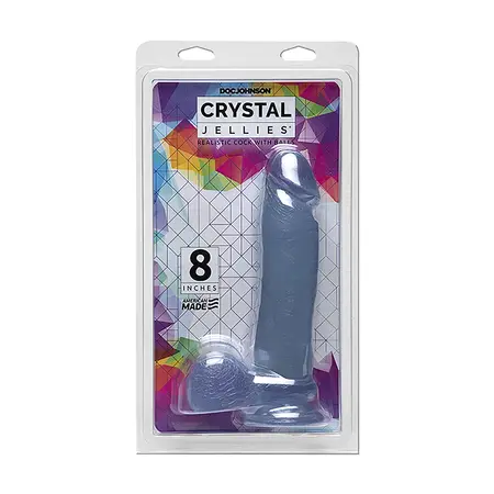 Crystal Jellies дилдо с вендуза, прозрачно, 20 см