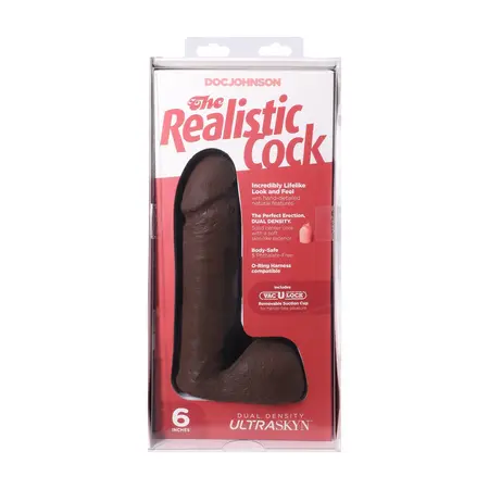 Doc Johnson ULTRASKYN Intimate System 16 cm Chocolate Dual Density