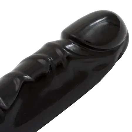 Doc Johnson Jr. Veined Double Header Flexible 12'' PVC Model - Black
