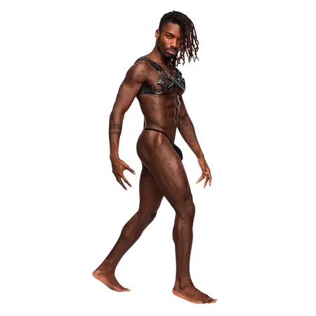 Male Power Virgo Adjustable Harness Imitation Leather Black One Size
