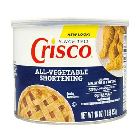 Crisco All-Vegetable Shortening 16 oz 453g - Multi-Purpose Fat-Based Formula