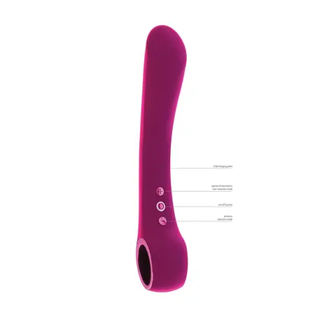 Vive Ombra Flexible Vibrator Pink - Bendable, Ergonomic, Waterproof
