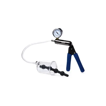 XR Brands Rosebud Cylinder Anal Pump with Silicone Beads 4-Bulb System