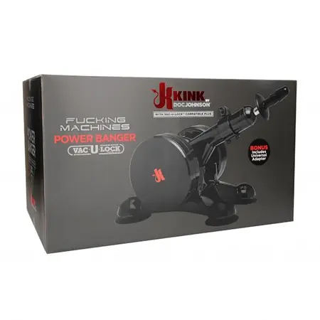 Doc Johnson Power Banger Intimate Machine Vac-U-Lock System Black