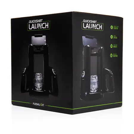 Fleshlight Quickshot Launch Black - Automated Intimate Device, 4 Modes