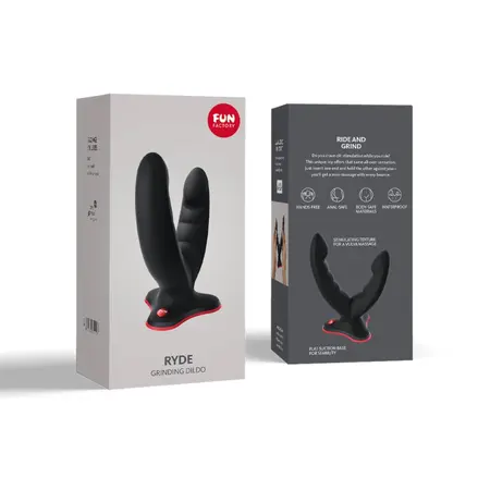 Fun Factory Ryde Black Versatile Silicone Intimate Device 12.3 cm