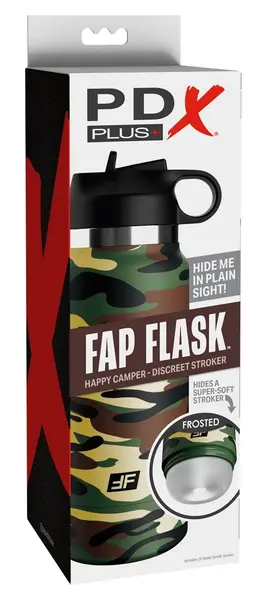 PDX FapFlask Happy Camper Fros - Discreet Travel Intimate Device, 24 cm