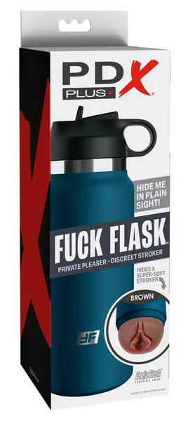 PDX Plus Private Flask Discreet Intimate Device, 23.8 cm, Fanta Flesh