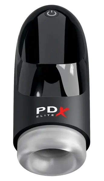 PDX Elite Hydrogasm FrostedBlack Intimate Swirl Machine Waterproof 20cm