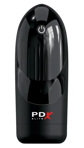 PDX Elite Hydrogasm FrostedBlack Intimate Swirl Machine Waterproof 20cm