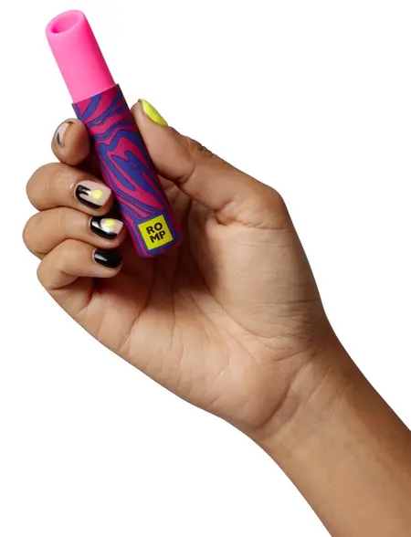 ROMP Lipstick Air Pulse Compact Intimate Device, Waterproof, Pink