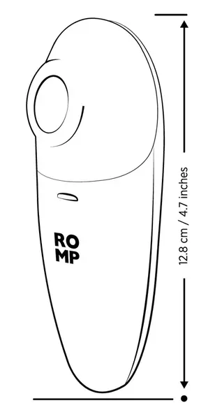 ROMP Switch X Air Pulse System, 6 Intensities, Compact, Silicone, Blue