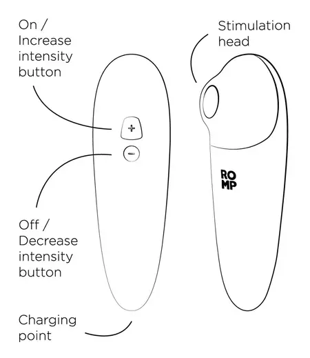 ROMP Shine X Air Pulse Technology Intimate Device Waterproof Purple