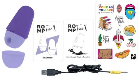 ROMP Free X Intimate Wave Technology Compact Waterproof Massager