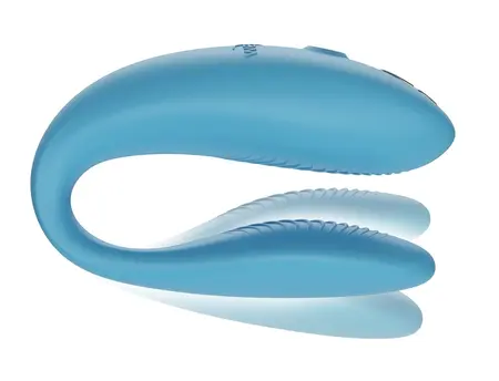 We-Vibe Sync Go Turquoise Dual Vibrator for Couples, App Control, 7.7 cm