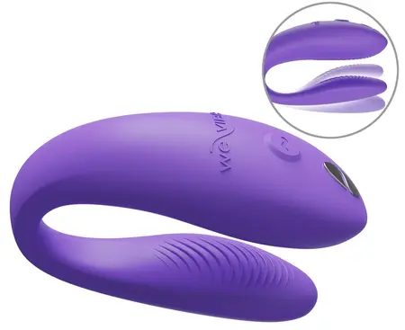 We-Vibe Sync Go Purple - Dual Wearable Vibrator, App-Controlled, Silicone