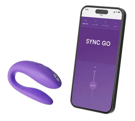 We-Vibe Sync Go Purple - Dual Wearable Vibrator, App-Controlled, Silicone