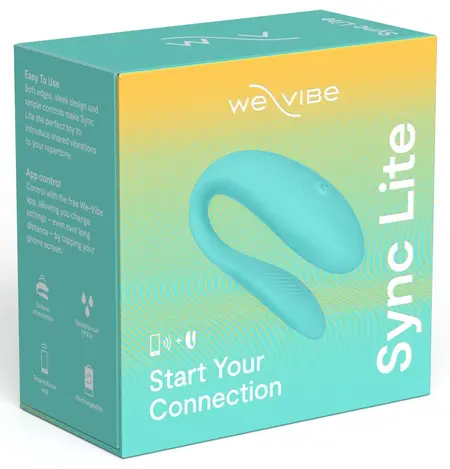 Sync Lite носим вибратор за двойки с приложение, аква