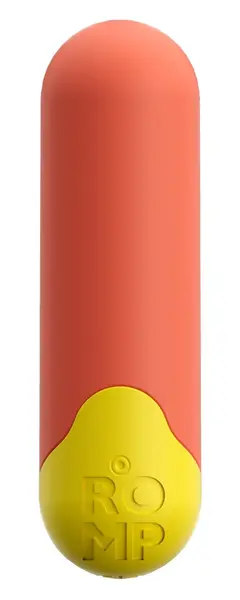 ROMP Riot Mini Vibrator Compact Rechargeable Silicone 7cm Yellow