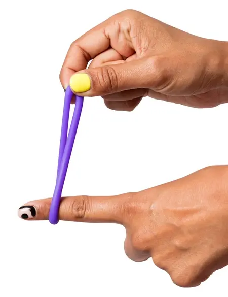ROMP Remix Trio Silicone Rings Set - 3 Stretchable Sizes, Black