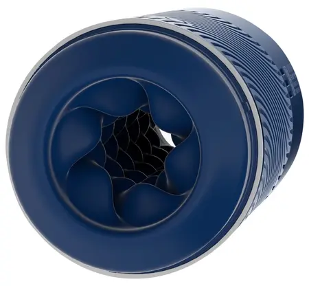 Arcwave Pow Blue Intimate Device with Suction Control, 18 cm, Silicone