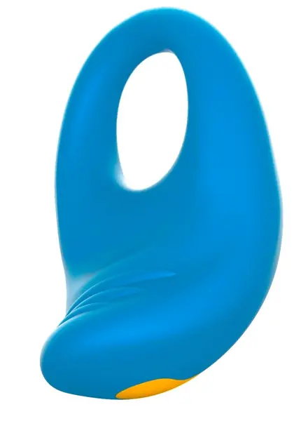 ROMP Juke Flexible Silicone Intimate Ring 10 Modes USB Blue 7.3cm