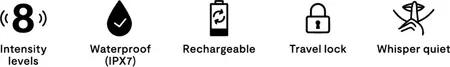 We-Vibe Tango X Cherry Red Compact Intimate Device, 8 Speeds