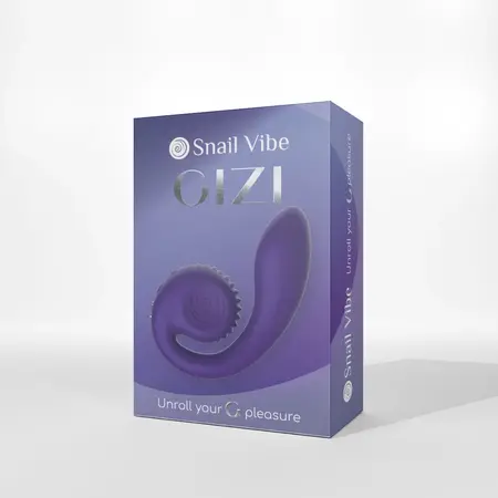 Snail Vibe Gizi Vibrator Purple - Dual Motor, Flexible, Compact Design