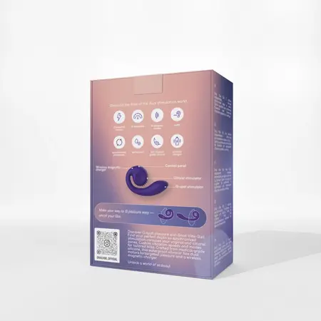 Snail Vibe Gizi Vibrator Purple - Dual Motor, Flexible, Compact Design