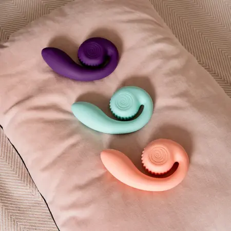 Snail Vibe Gizi Vibrator Purple - Dual Motor, Flexible, Compact Design