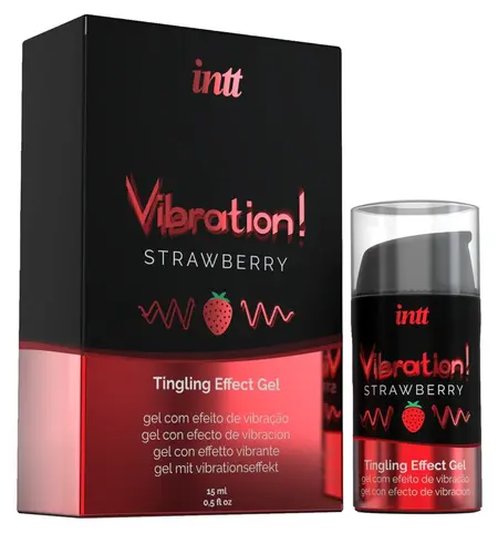 Intt Vibration Strawberry 15 ml Stimulation Gel with Fruity Aroma