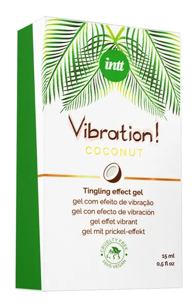 intt Vibration! Coconut Effect Gel 15ml - Vegan Warming Formula