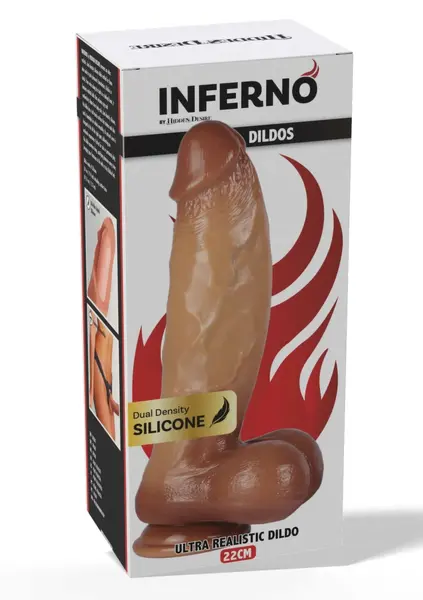 INFERNO by HIDDEN DESIRE Silicone Model 22cm Dual-Density, Natural Look
