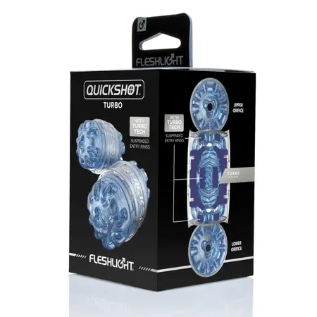 Fleshlight Quickshot Turbo Blue Ice Compact Intimate Device