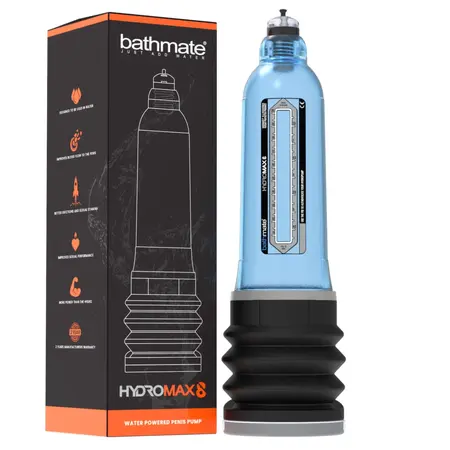 Bathmate Hydromax8 Blue Hydro Pump - Large Size, Water-Based System