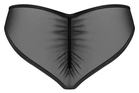 Obsessive Donarella Briefs XS/S Black Embroidered Transparent Soft Fit