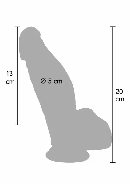 HIDDEN DESIRE INFERNO Silicone Model 18 cm Dual-Density, Natural Look