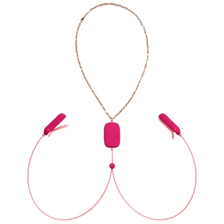 OhMiBod Sphinx Bluetooth Wearable Vibrating Clamps - App-Controlled, Black