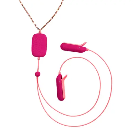 OhMiBod Sphinx Bluetooth Wearable Vibrating Clamps - App-Controlled, Black
