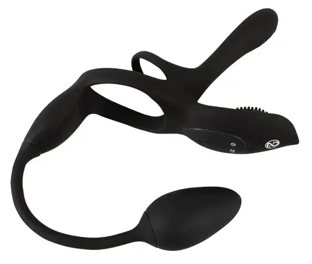 Couples Choice RC Multi Function Silicone Intimate System Black 34.8cm