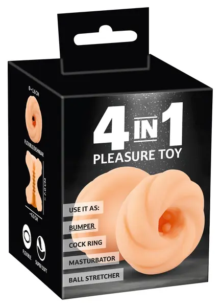 You2Toys 4in1 Multi-Functional Intimate System, Flexible TPE, 7 cm