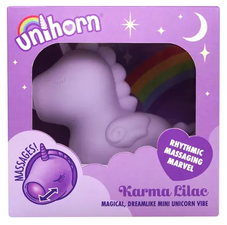 Unihorn Karma Lilac Intimate Massager Silicone, Dual Motor, Rechargeable