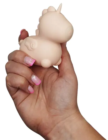 Unihorn Heart Throb Intimate Dual Motor Silicone Device, Pink, 9 cm