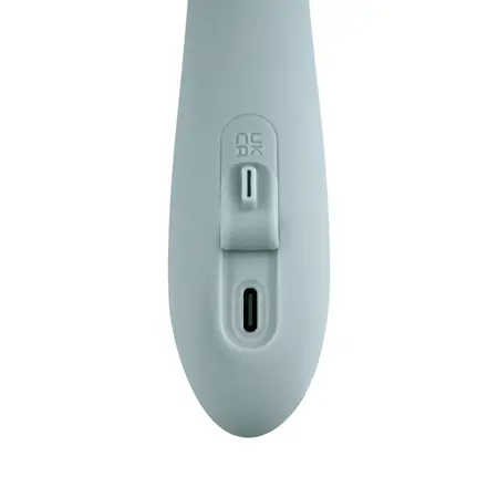 Svakom Chika App-Controlled Flexible Dual-Action Vibrator Turquoise Grey