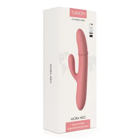 Svakom Mora Neo Peach Pink App-Controlled Intimate Device 195mm