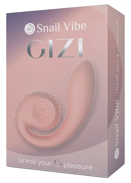 Snail Vibe Gizi Peachy Pink - Dual Intimate Device, Silicone, 19cm