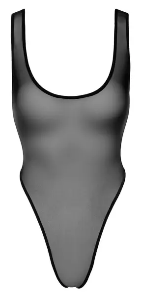 Noir Handmade Body Basic XL Black Transparent Powernet Bodysuit