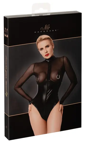 Noir Handmade Body S Powernet & Matte Rings Long Sleeve Black