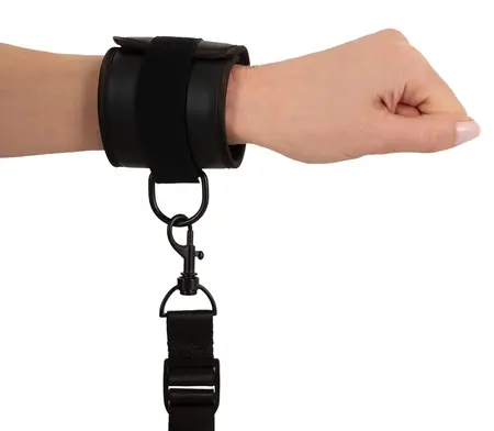 You2Toys Bed Restraint System Vegan Adjustable Black 180cm