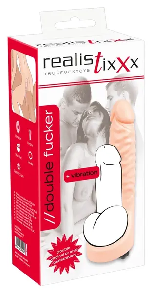 Realistixxx Double Fucker Intimate System with Vibrating Module 18 cm